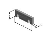 Standardback med profilerad yta MHS 160