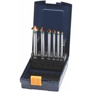 Sats koniska precisionsförsänkare, långa nr 150377 med kassett 90° TiAlN