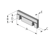 Stegback 17 mm MSA 125