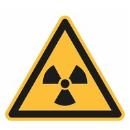 Varningsskyltar Varning för radioaktiva ämnen eller joniserande strålning