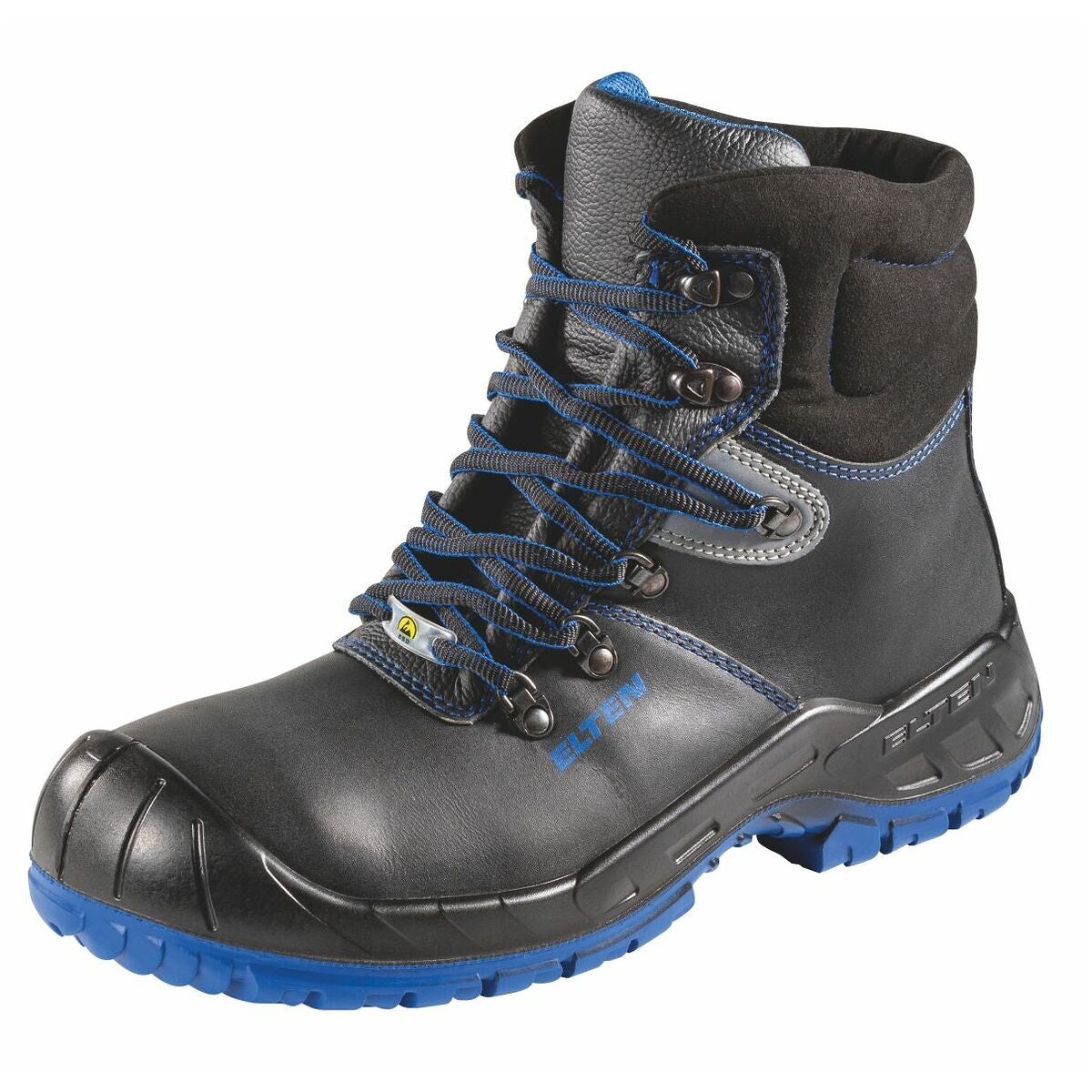 Snörkänga svart/blå ALESSIO Mid ESD, S3