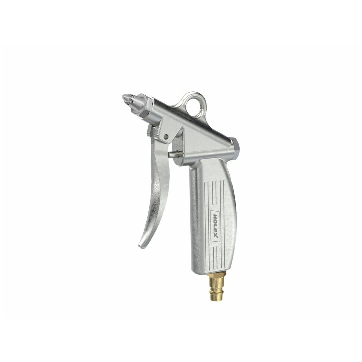 Blåspistol med tyst säkerhetsmunstycke