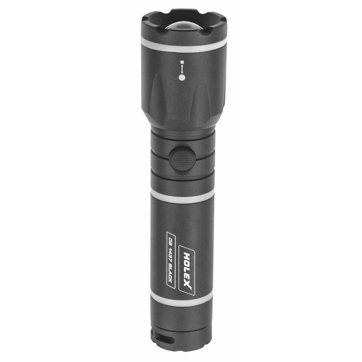 LED-ficklampa med batterier BLACK