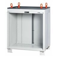 Med kran lastbart verktygsskåp för utdragslådor 36×24G