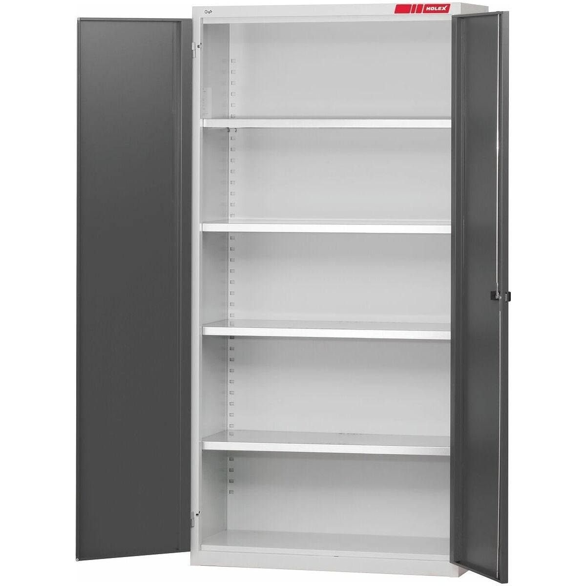 Dörrskåp med hyllor