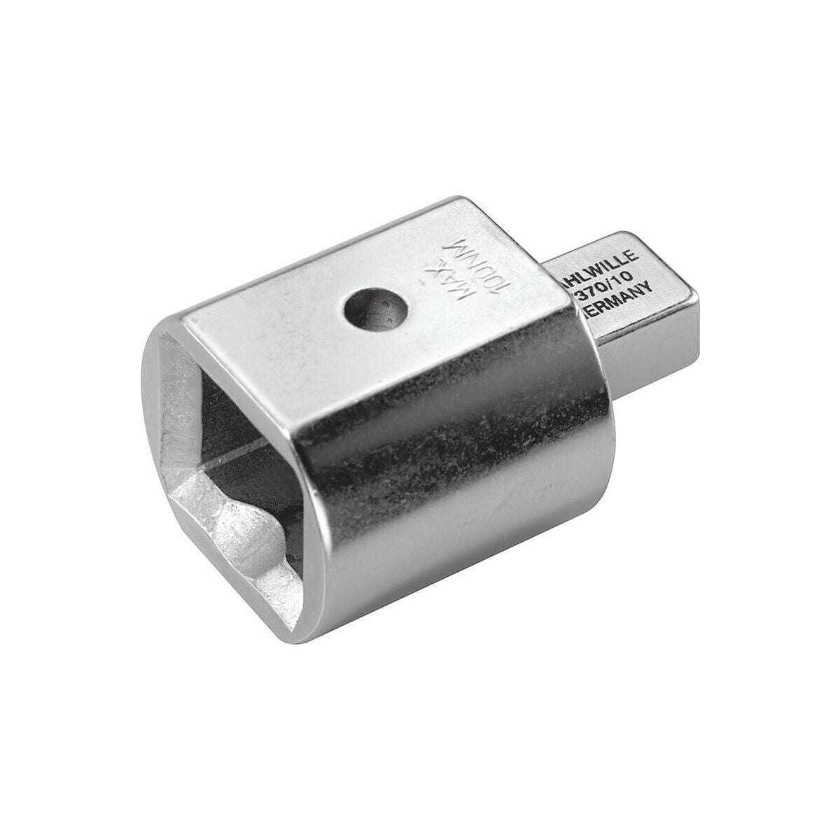 Spärrhuvud med förstoring