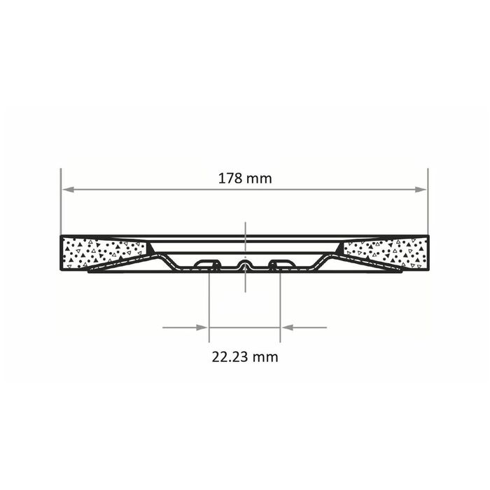 Lamellrondell SLTT (CER), plan-konvex för INOX 40