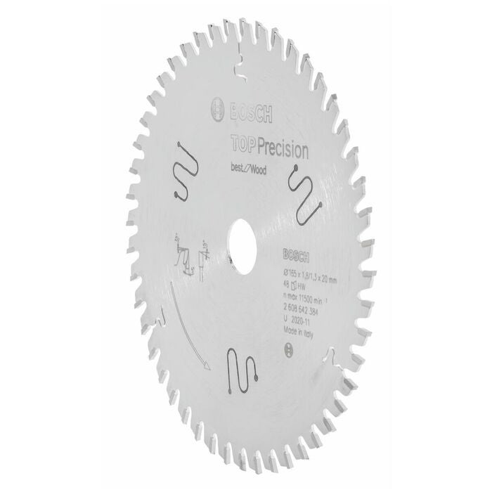 Cirkelsågblad trä, variabel tandning 165BW mm