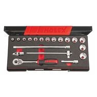 Hylsnyckelsortiment 3/8 tum fyrkant 19 delar 12