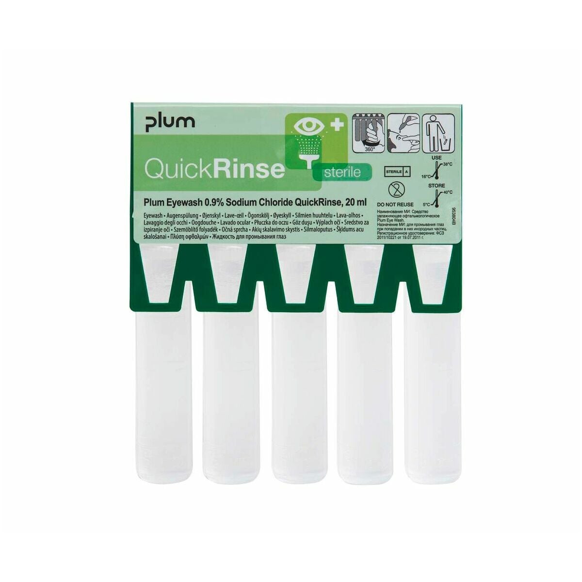 QuickRinse ögontvättampuller