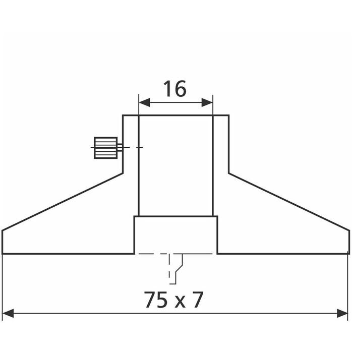 Djupmätbrygga 75×7 mm 75X7