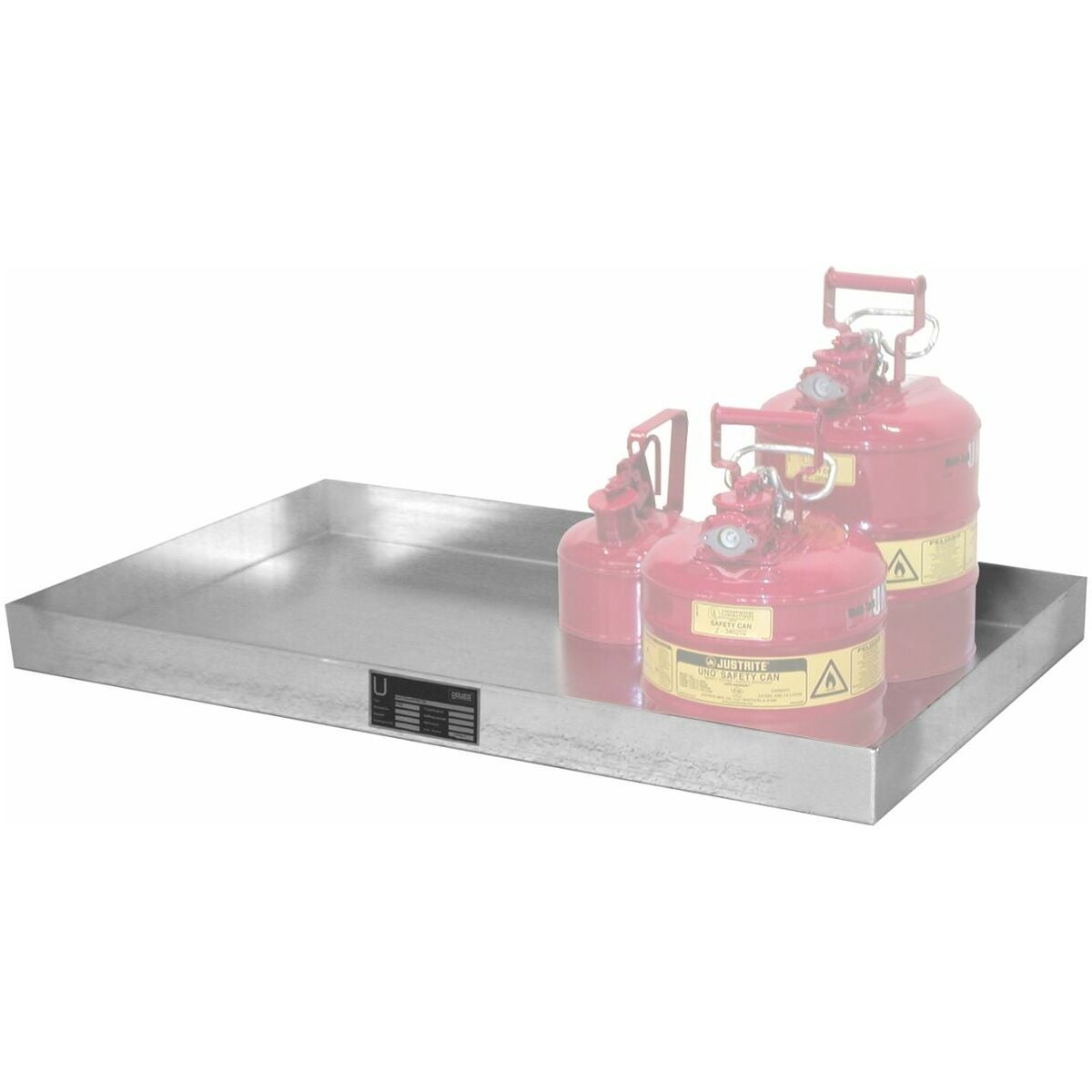 Tråg för småbehållare förzinkade 60