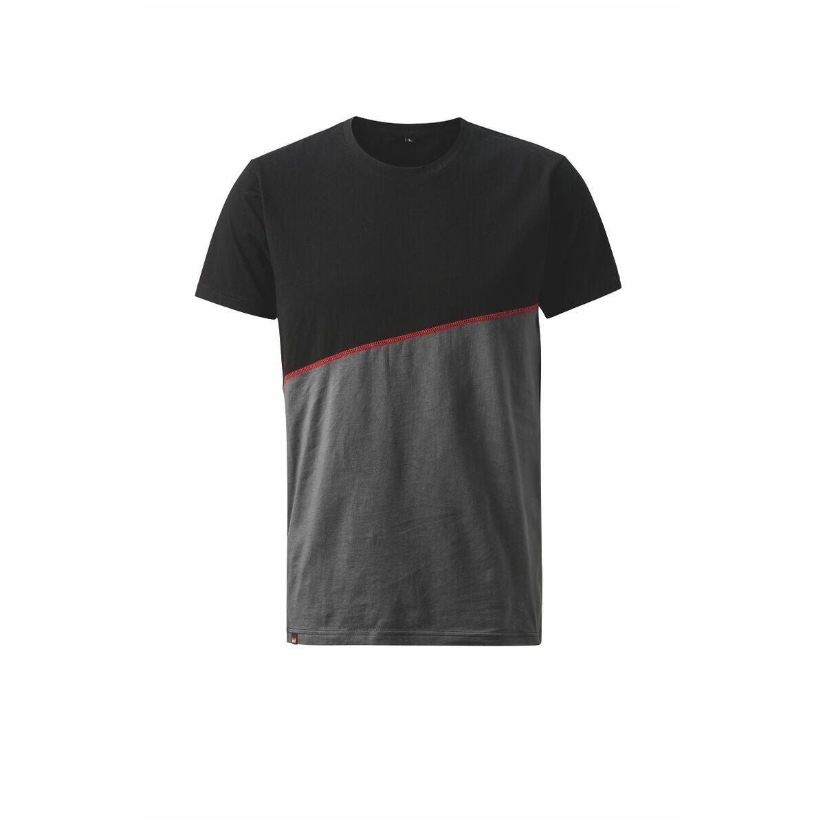 T-shirt mörkgrå / svart / röd