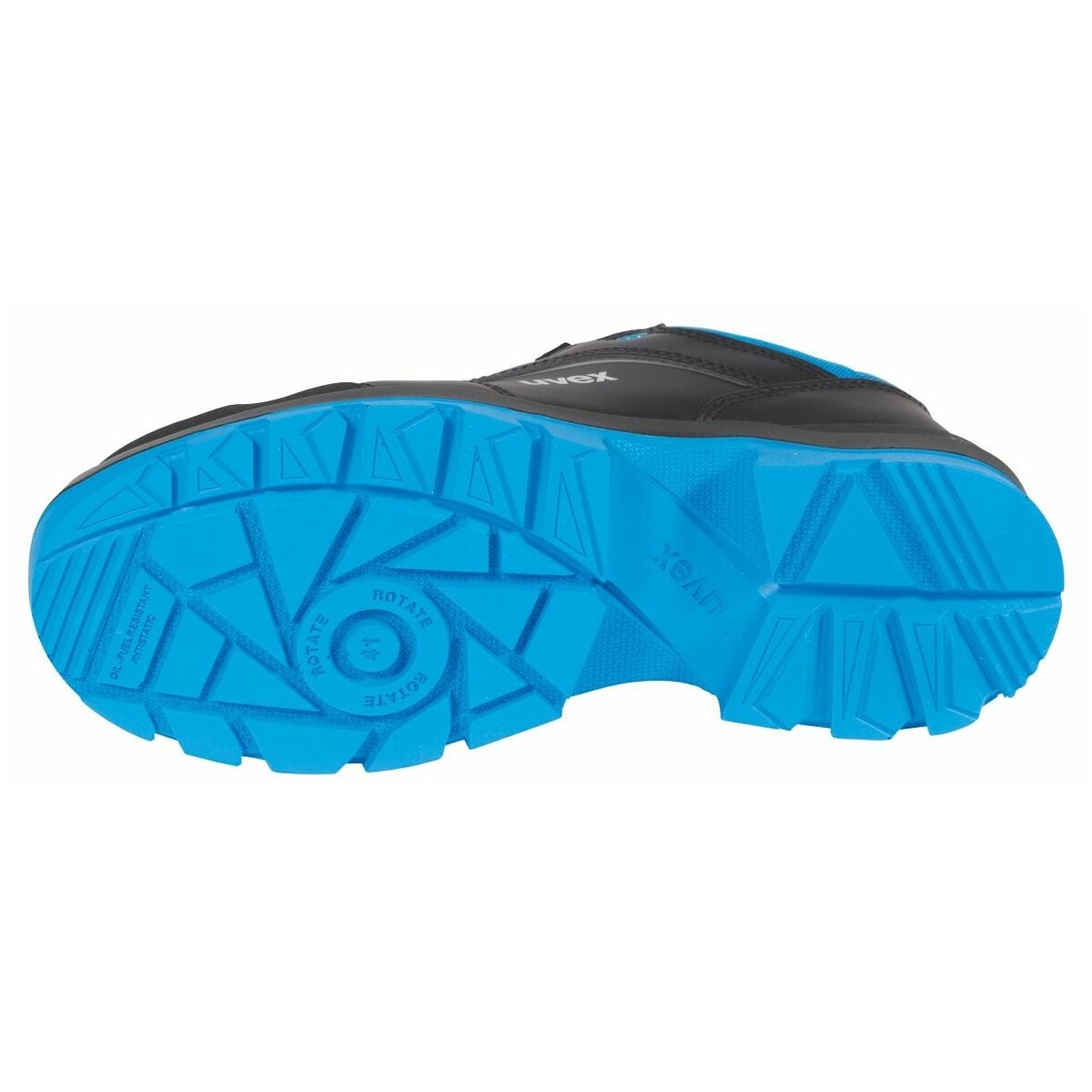 Halvsko svart/blå uvex 2 xenova, S3 38