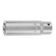 Sexkantinsats 1/4 tum, lång utförande med tumdimensioner 7/16 tuuma