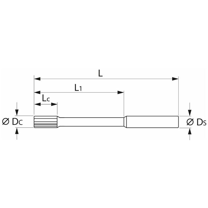 HSS högkapacitetsbrotsch HPC genomgående hål 31 mm