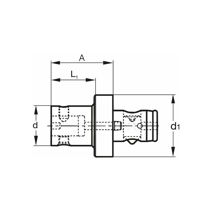 KOMET® reducering ABS 50 40 mm