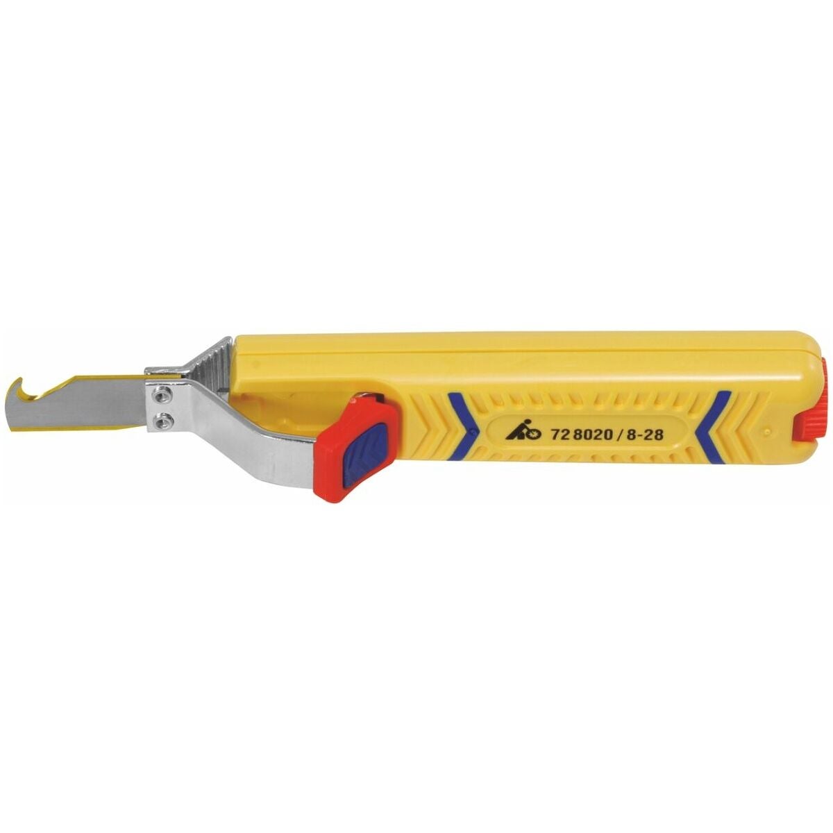 Avmantlingskniv med krokigt blad 'Secura' 8-28 mm