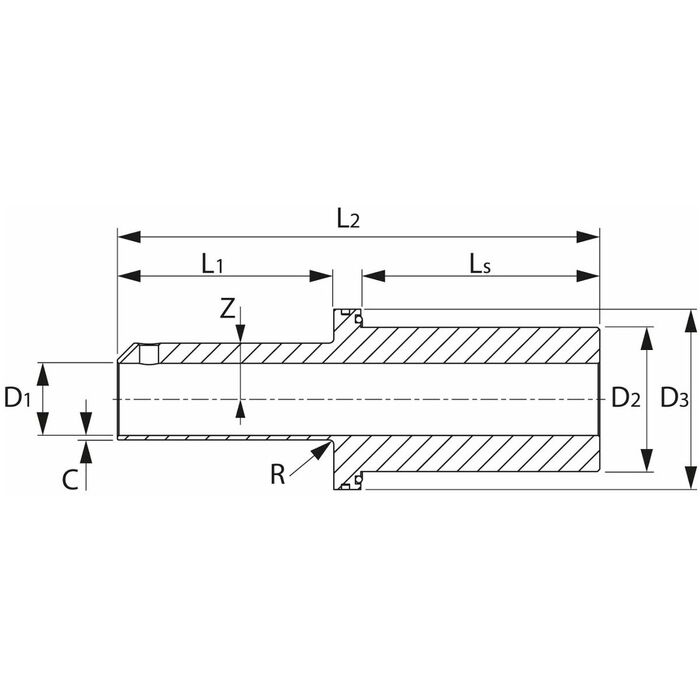 Borrstångstabilisator 5×D mini 10R