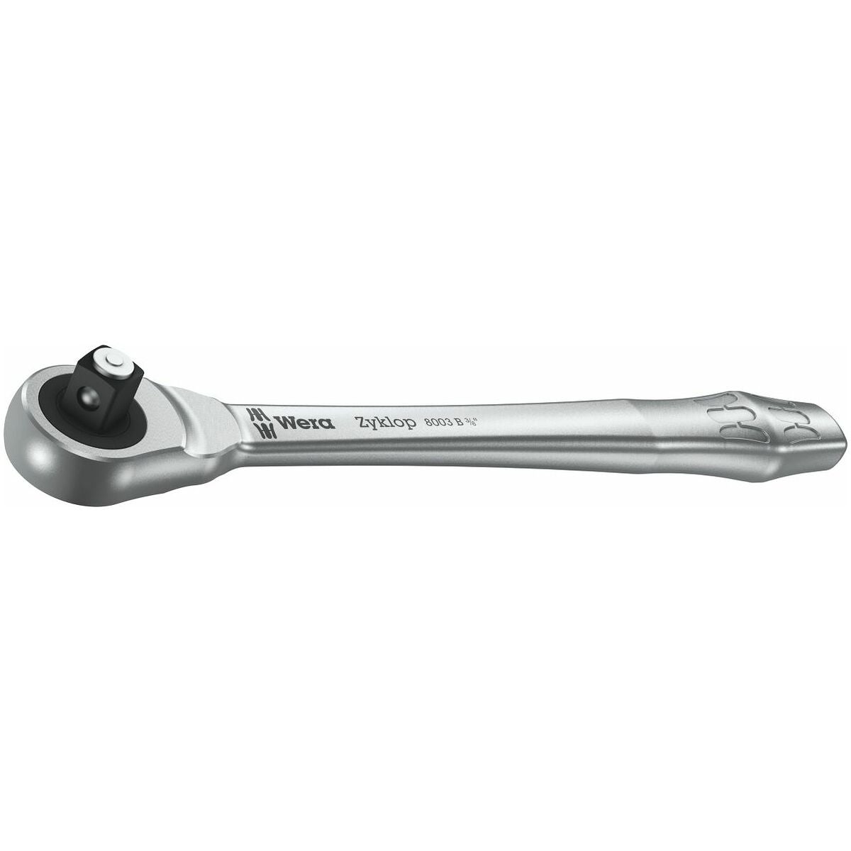 Precisionsspärrskaft 'Zyklop Metal' förskjutbart fyrkantsfäste, 3/8 tum med utstötare