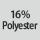 Tygsammansättning: 16% polyester