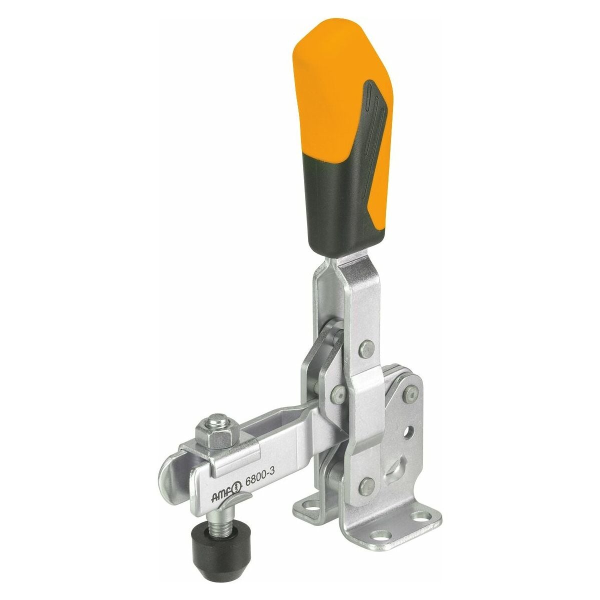 Vertikal spännare med vågrät fot, rostfri