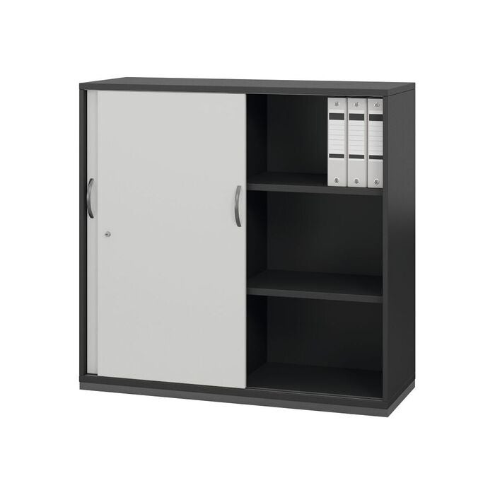 Sideboard med skjutdörrar, 3 pärmhöjder 1200 mm