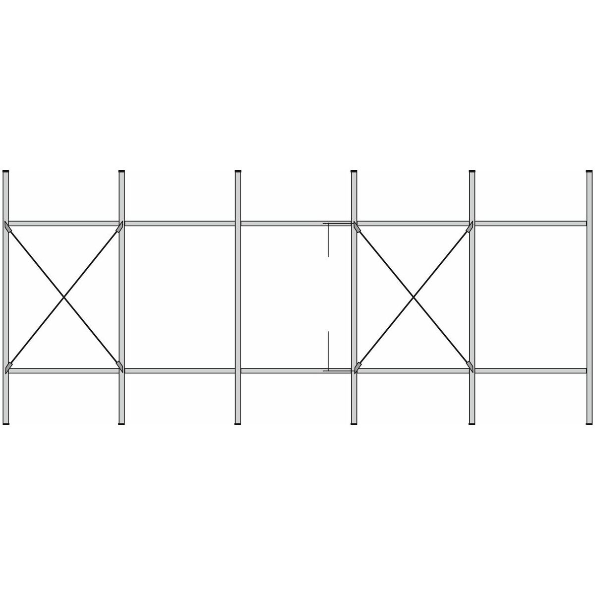 Grundhyllställ 1960/1282 mm