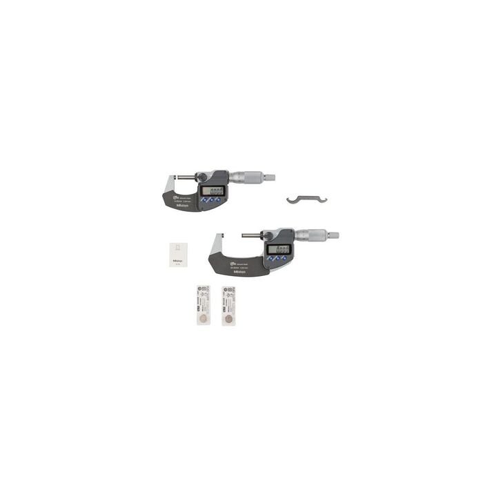 Digital bygelmikrometersats IP65 med datautgång 0-50 mm