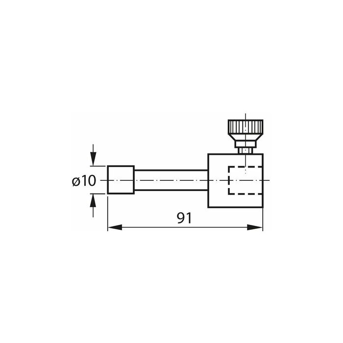 Mätspets cylindrisk mätyta 10 mm