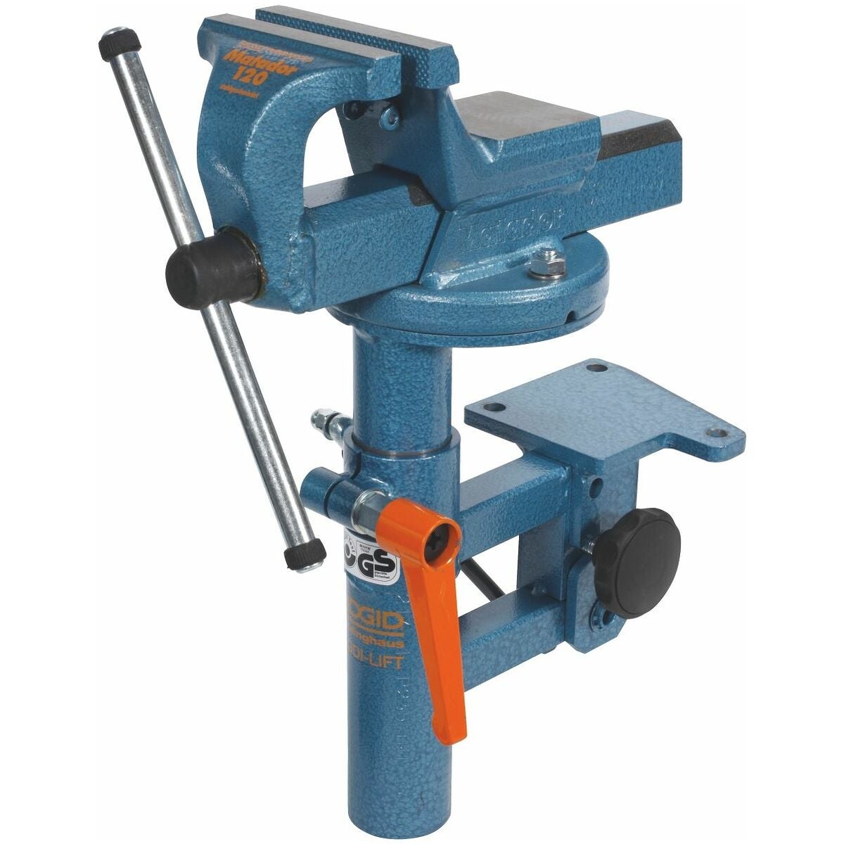 Höjdinställare med fällanordning och skruvstycke nr 967170 120 mm