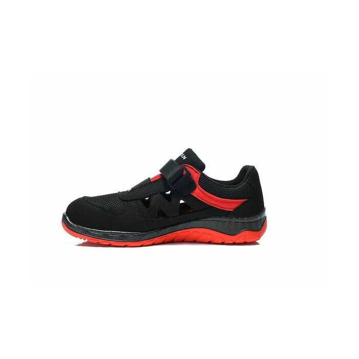Sandal svart / röd LONNY red Easy ESD, S1PS 45