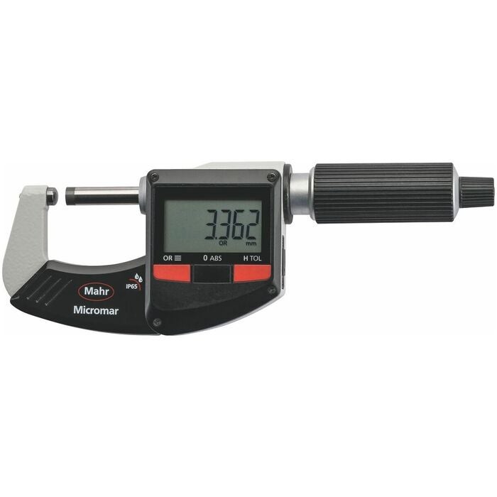 Digital bygelmikrometer för rundade ytor 0-25 mm