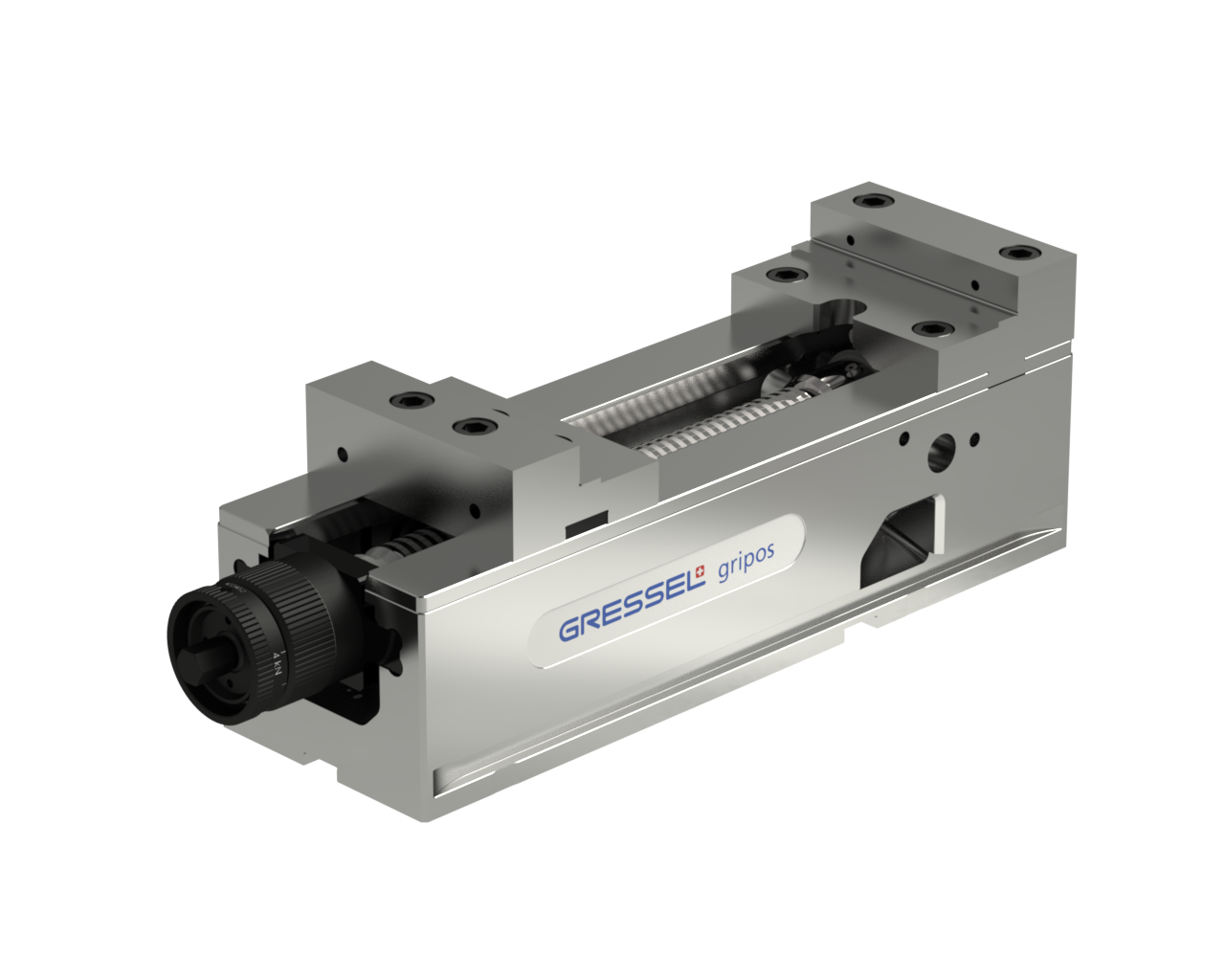 Maskinskruvstycke gripos 125-VS med kombiback för överback höjd 40 mm