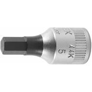 Sexkantskruvdragarhylsa 1/4 tum Kort 5 mm