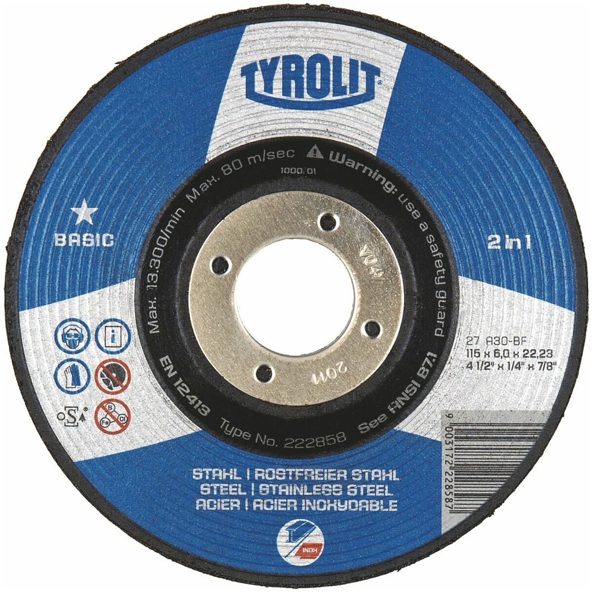 Skrubbslipskiva Basic* ”2 i 1”