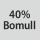Tygsammansättning: 40% bomull