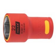 Sexkantshylsa 1/2 tum Helt VDE-isolerad 22 mm