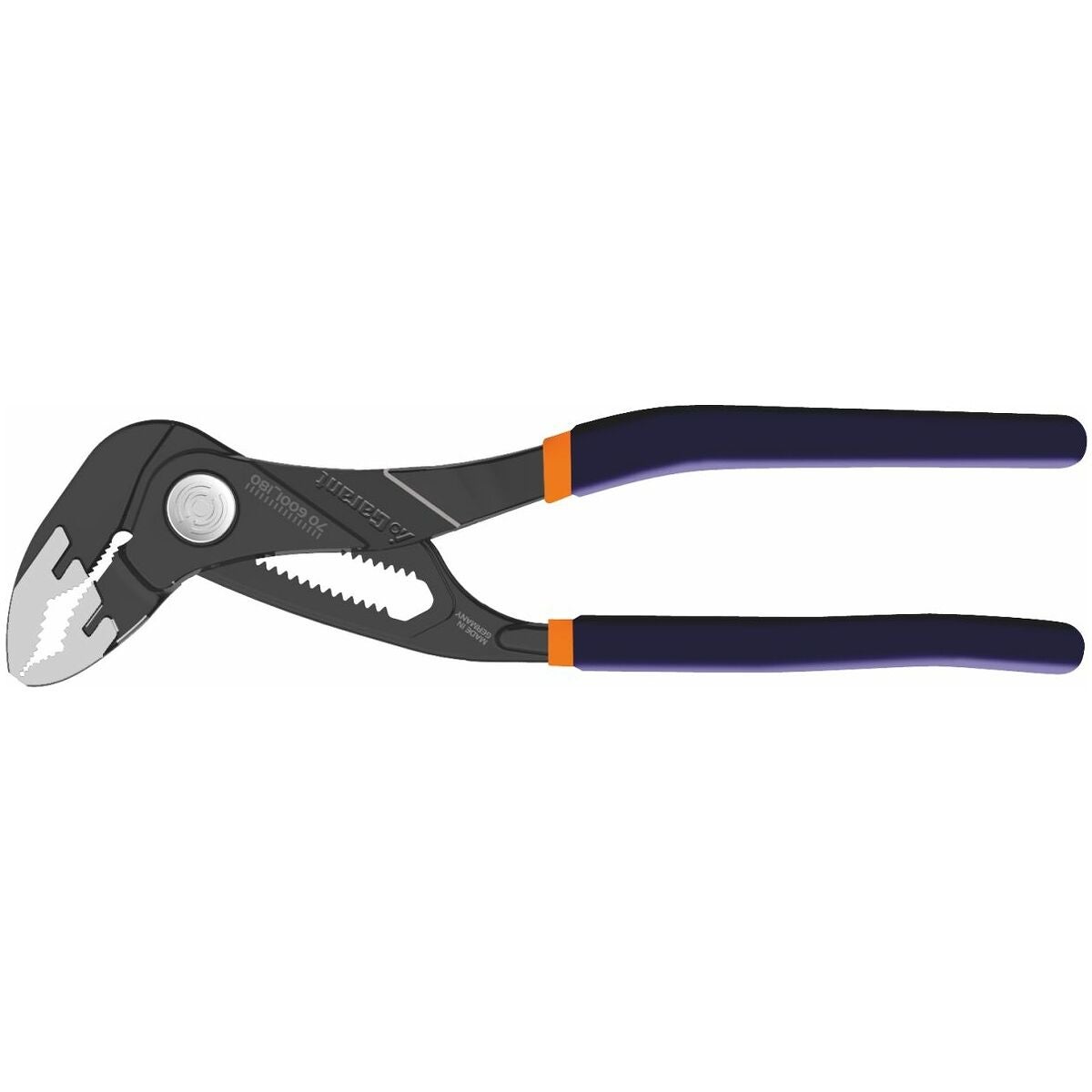 Polygriptång med fininställning, svart