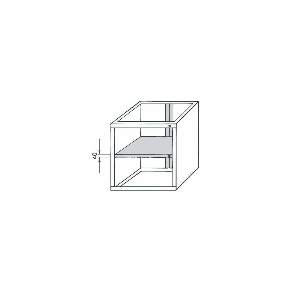 Extra mellanbotten med centrallåsning