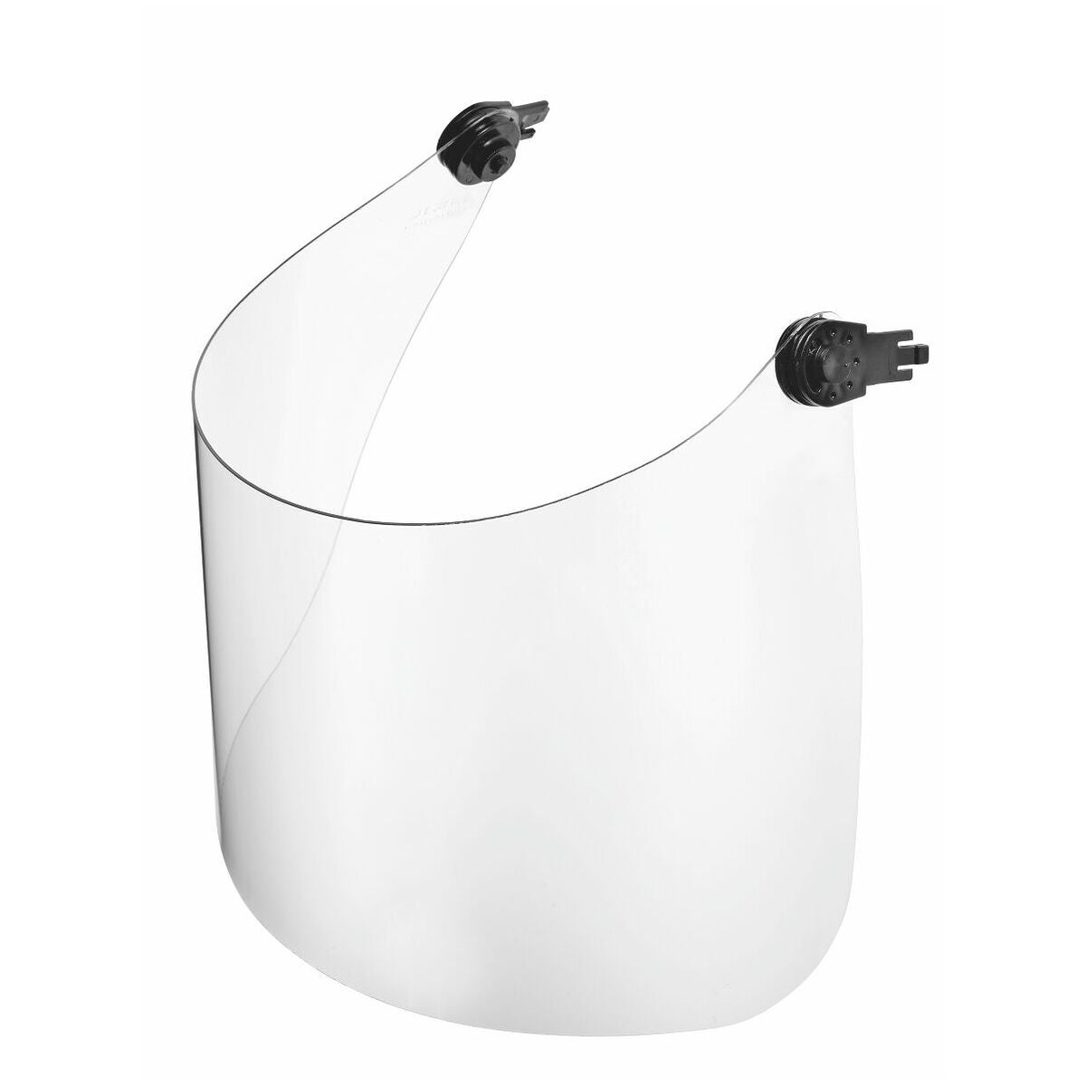 Klart visir med hjälmfäste