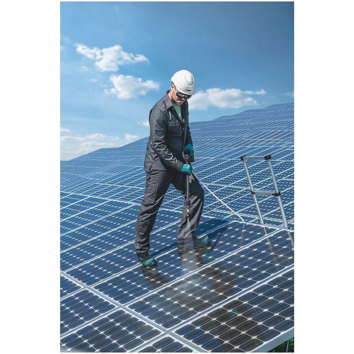 Halvsko grön/svart uvex 1 G2 planet, S1P 35