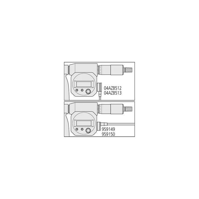 Digital bygelmikrometer stor 0-150 mm