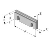 Stegback MHS 100 5mm (100) 8mm (125+160)