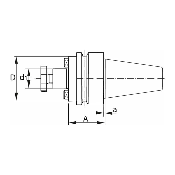 Ändfräsdorn Form AD 27 mm