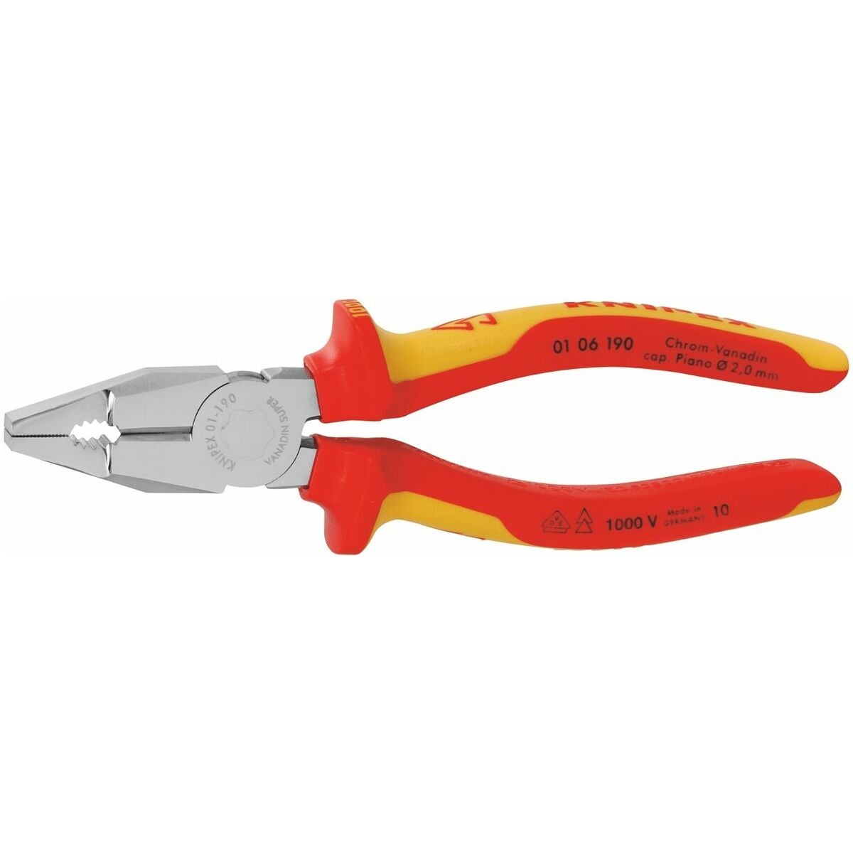 Vanadin-kombinationstång, förkromad VDE-isolerad