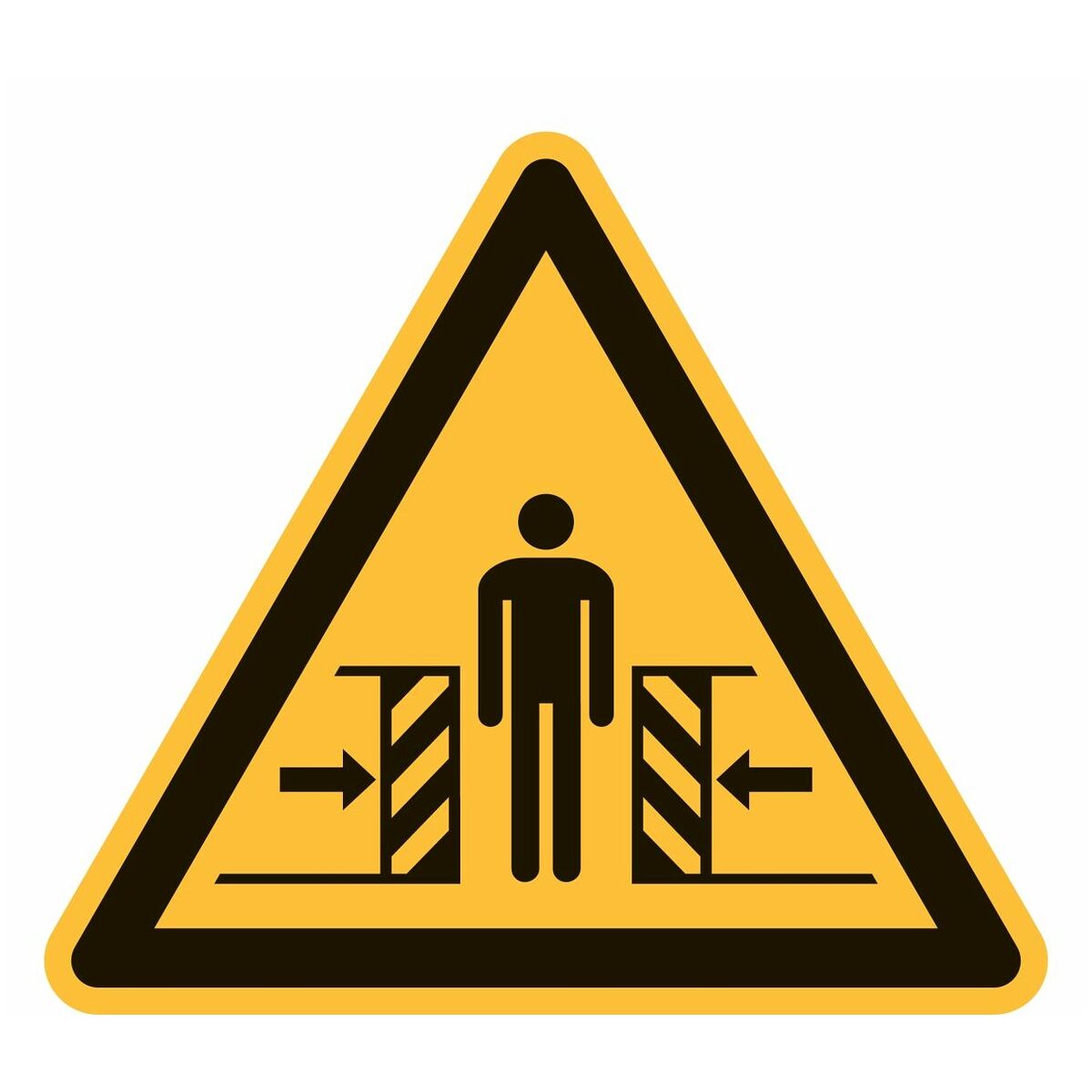 Varningsskyltar Varning för klämrisk