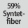 Tygsammansättning: 59 % modakryl