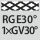 för lettrad profil: RGE30° 1×GV30°