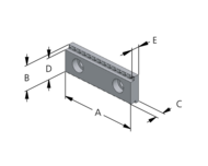 Vändbar gripback VS, steg 3 mm/5 mm CSA 65